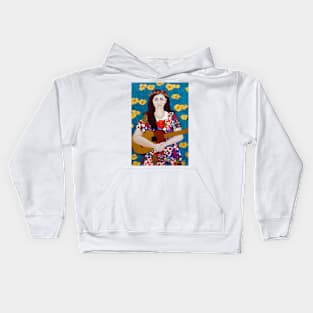 Violeta Parra and the song The gardener Kids Hoodie